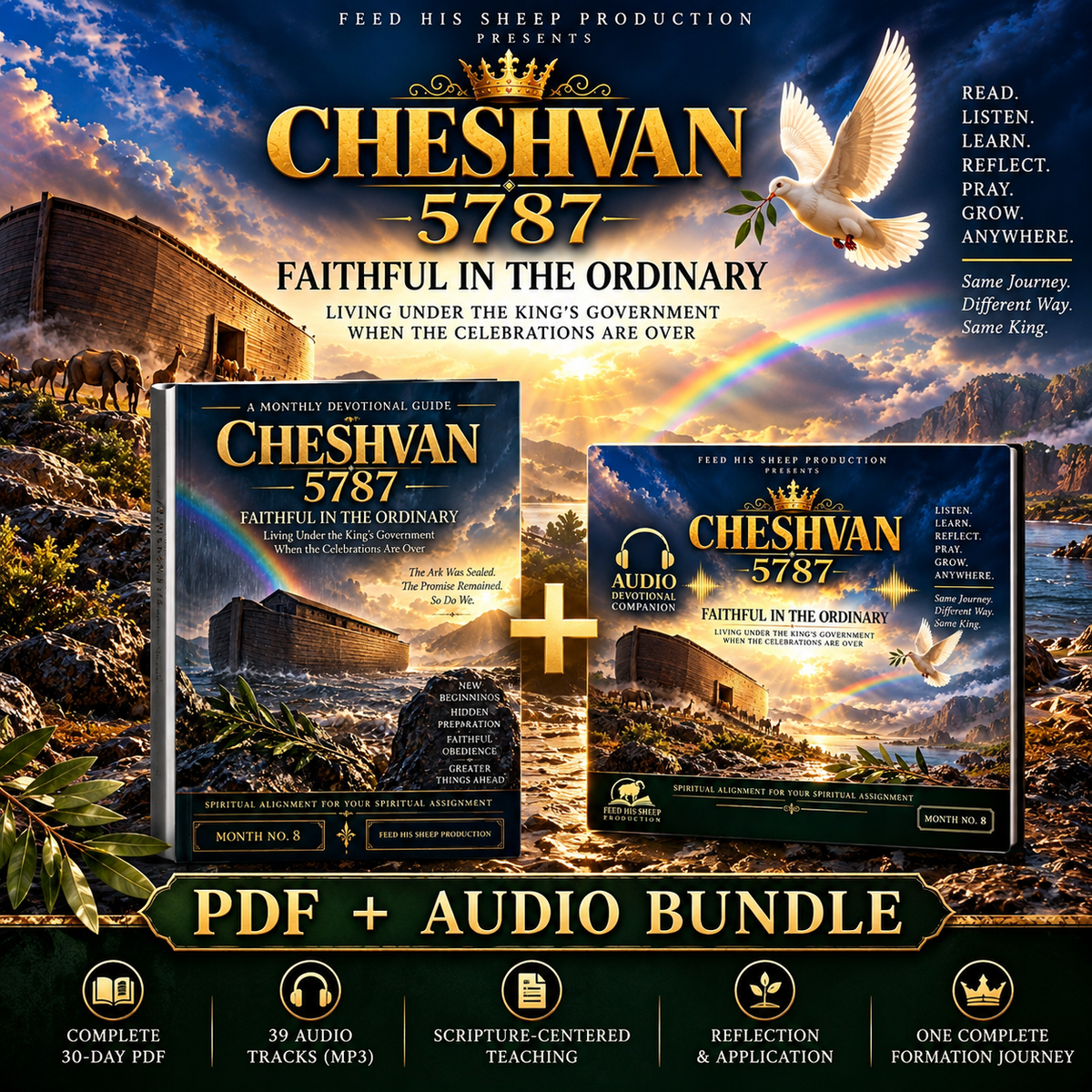 CHESHVAN 5787 — Faithful in the Ordinary | PDF + Audio Devotional Bundle